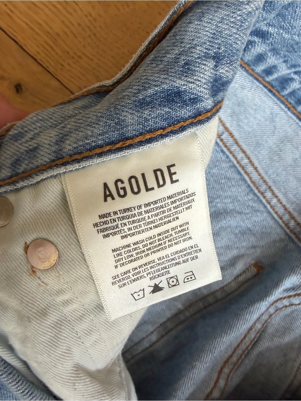 Agolde Straight Leg style Denim - Picture 4 of 8